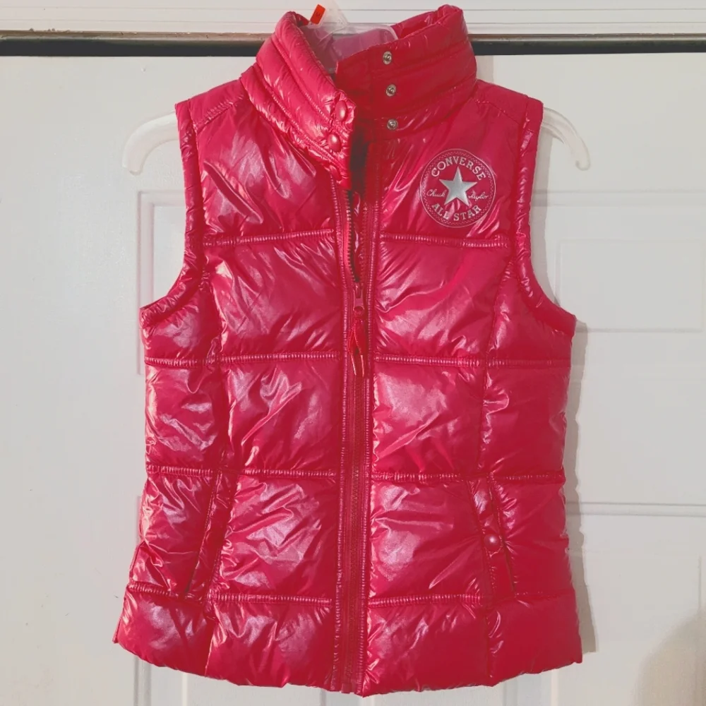 Like New Pink Converse Puffer Vest~10/12~Girls~Spring~Fashion